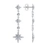 Серьги из серебра с фианитами (Арт.94026412)