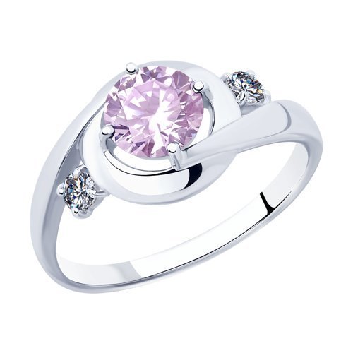 Кольцо из серебра с фианитами (Арт.94012870)