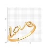 Кольцо золотое без вставок «Love» Соколов (арт.018800)