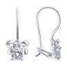 Серьги из серебра с фианитами (Арт.94022200)