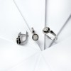 Кольцо с бриллиантами «Черный шифон» золото Русские самоцветы (арт.53515)