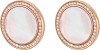 Серьги с жемчугом и куб. цирконием Pearl Charm R Rivoli (арт.FPO-S3-15-P-R)