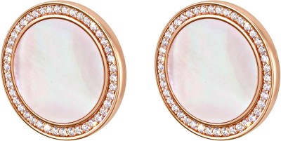 Серьги с жемчугом и куб. цирконием Pearl Charm R Rivoli (арт.FPO-S3-15-P-R)