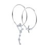 Серьги из серебра с фианитами (Арт.94023750)