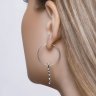 Серьги из серебра с фианитами (Арт.94023750)