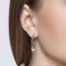 Серьги из серебра с фианитами (Арт.94023750)
