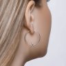 Серьги из серебра с фианитами (Арт.94023750)
