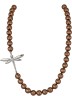 Ожерелье серебро с жемчугом и куб.цирконием «Dragonfly» Rivoli (арт.L25-DF28-S-9)