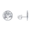 Серьги из серебра с фианитами «Древо Жизни» Соколов (арт.9402)