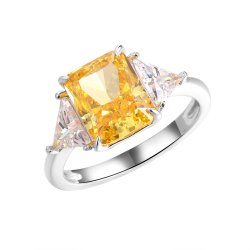 Кольцо из серебра с фианитом (Арт.cz-r04299-x-w-y-x-w)