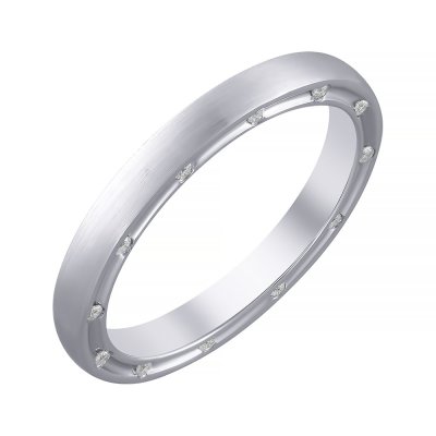 Кольцо из белого золота с бриллиантом (Арт.aar6636_ko_wg)