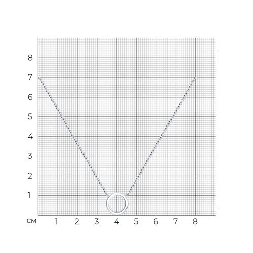 Колье из серебра (Арт.94070444)