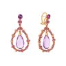 Серьги из золота с аметистом и бриллиантом (Арт.er-26894_sr_am_tu_pink)