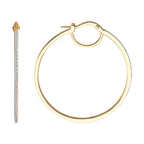 Серьги из золота с бриллиантами (Арт.1022145)