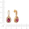 Серьги золотые с бриллиантами и рубинами «Роял Рубин» Mygems (арт.EZ0J594DT6_SR_RU_PINK)