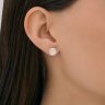 Серьги из серебра с кварцами (Арт.94-322-02384-2)