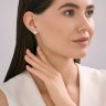 Серьги из серебра с кварцами (Арт.94-322-02384-2)
