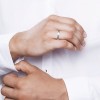 Кольцо обручальное из комбинированного золота с бриллиантом «Гармония союзов» SOKOLOV (арт.1114079-02)