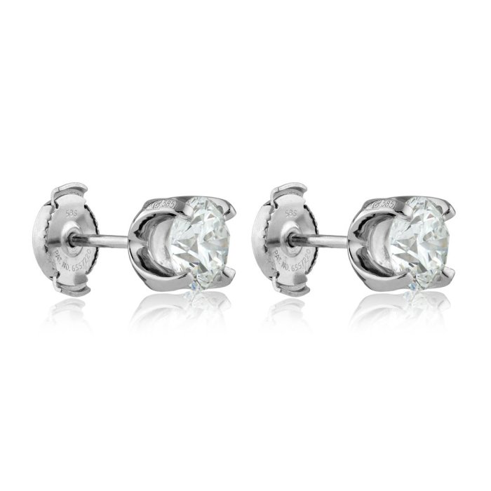 Серьги из золота с бриллиантом Русские Самоцветы (Арт.54247)