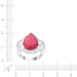 Кольцо с рубином и бриллиантами «Алая роскошь» JvG (арт.R21079)