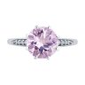 Кольцо из серебра с аметистом и фианитами (Арт.94-310-02040-2)