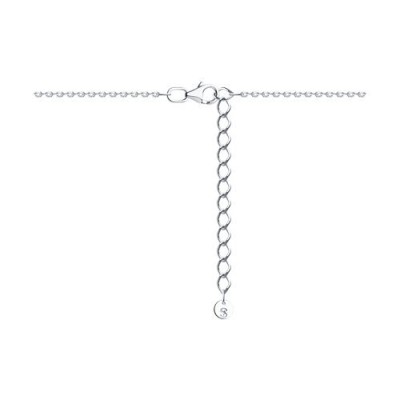 Колье из серебра с фианитом «Снежное сияние» Соколов (арт.9407-1204)
