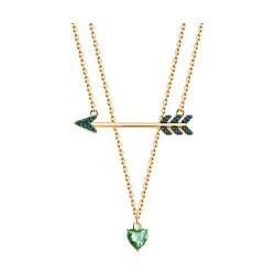 Колье из золочёного серебра с фианитами (Арт.93070122)