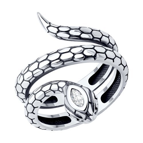 Кольцо из серебра с фианитами (Арт.95010243)