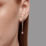 Серьги из серебра с фианитами (Арт.94026411)