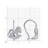 Серьги из серебра с фианитами (Арт.94-120-00988-1)