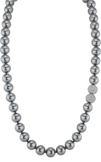 Ожерелье серебряное с жемчугом и куб. цирконием Pearl Kiss от Rivoli (арт.32L-SK-30)