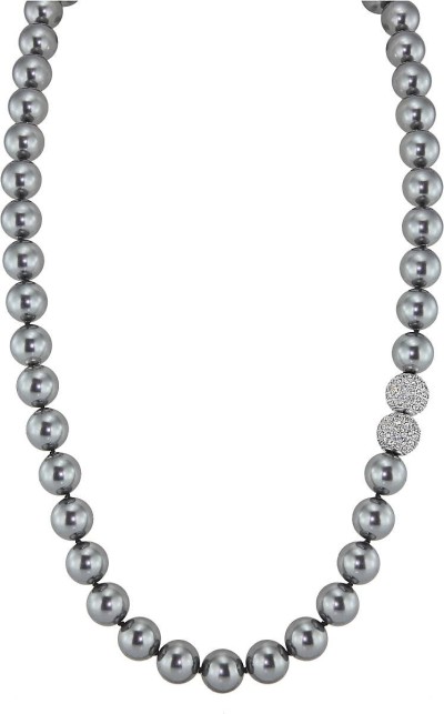 Ожерелье серебряное с жемчугом и куб. цирконием Pearl Kiss от Rivoli (арт.32L-SK-30)