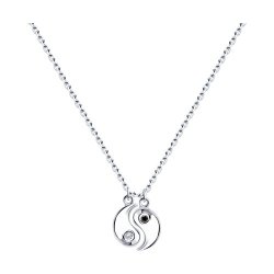Колье из серебра с фианитами (Арт.94070585)