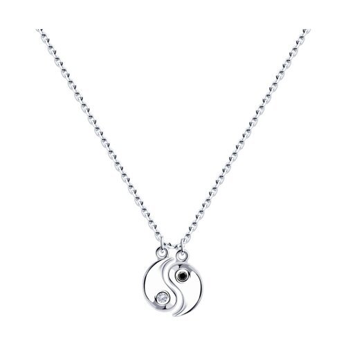 Колье из серебра с фианитами (Арт.94070585)