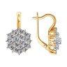 Серьги из комбинированного золота с бриллиантами (Арт.51-220-00720-1)