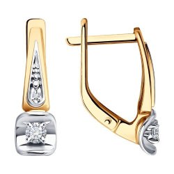 Серьги из золота с бриллиантами (Арт.51-220-01902-1)