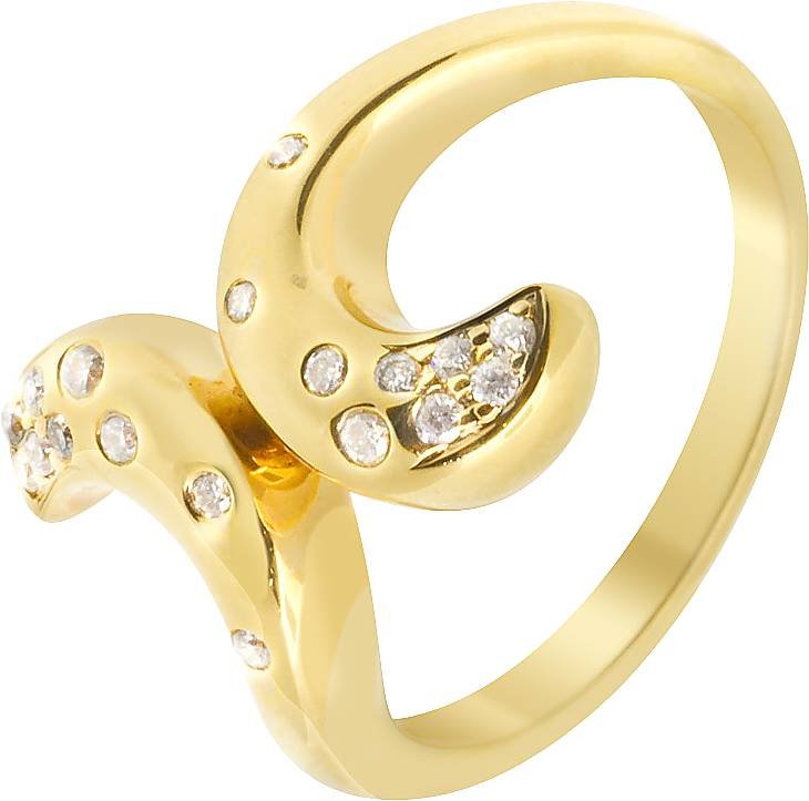 Кольцо из золота с бриллиантом (Арт.7vb038jb2_54)