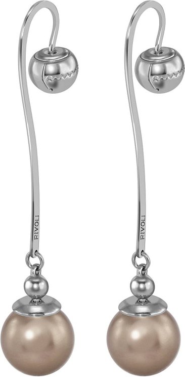Серьги из серебра с жемчугом (Арт.aas-10-12-9-s)