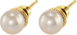Серьги из серебра с жемчугом (Арт.aas-13-8-4-g)