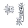 Серьги из серебра с фианитами (Арт.94026413)