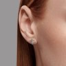 Серьги из серебра с фианитами (Арт.94026413)