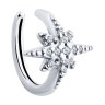 Серьга из серебра с фианитами (Арт.94170308)