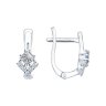 Серьги из серебра с фианитами (Арт.94021752)