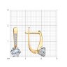 Серьги из золота с фианитами (Арт.0200177)