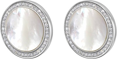 Серьги серебряные с жемчугом и куб. цирконием «Pearl Charm S» Rivoli (арт.FPO-S3-15-W-S)