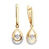 Серьги из золота с фианитами (Арт.028236)
