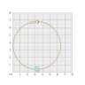 Браслет золотой пробы 585 с топазом (Арт.750650)