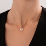 Колье золотое пробы 585 с топазом (Арт.770483)
