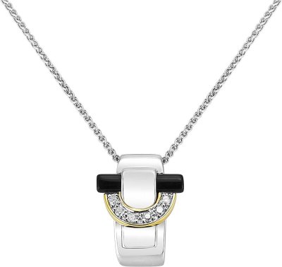 Кулон из золота с бриллиантом и ониксом (Арт.tg549bdb3)