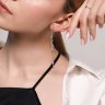 Серьги из серебра с фианитами (Арт.94025783)